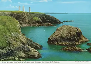 Hinde Prints: Great Newtown Head and Metal Man, near Tramore CoWaterford