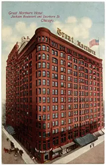 Skyscrapers Prints: Great Northern Hotel, Chicago, Illinois, USA