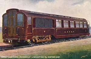 Tube Prints: Great Northern, Piccadilly and Brompton Railway Motor Car