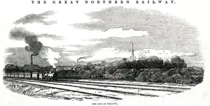 Lincs Prints: Great Northern Railway at Spalding, Lincolnshire
