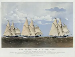 Vesta Prints: The great ocean yacht race between the Henrietta, Fleetwing