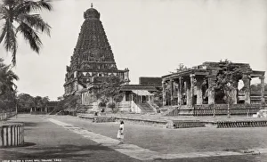 Worship Prints: Great pagoda and stone bull Tanjore, India, Samuel Bourne