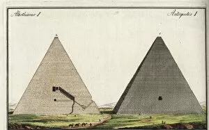 Bertuch Collection: Great pyramid of Giza