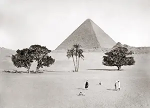 Gizeh Prints: The Great Pyramid at Gizeh, Egypt, circa 1880s