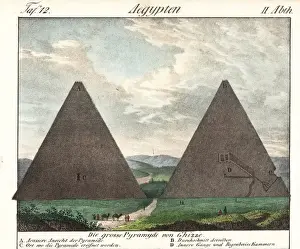 The great pyramids of Giza, Egypt