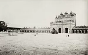 Sikri Collection: Great Quadrangle, Fatehpur Sikri, India, Samuel Bourne