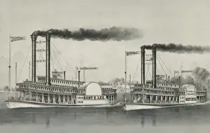 1210 Prints: The great race on the Mississippi: from New Orleans to St. L