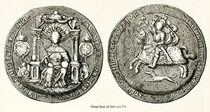 Seals Gallery: Great seal of Edward VI