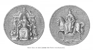 1707 Prints: Great Seal Queen Anne