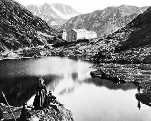 Hospice Prints: Great St. Bernard Hospice, Switzerland, Victorian period