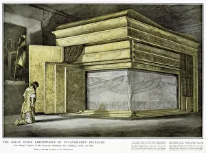 Goddesses Prints: Great stone sarcophagus of Tutankhamen revealed