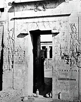 Edfu Prints: Great Temple, Edfu, Egypt, Victorian period