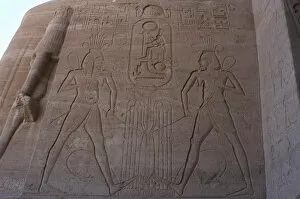 Images Dated 6th December 2003: Great Temple of Ramses II. Union between Upper and Lower Egy