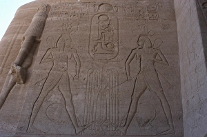 Images Dated 6th December 2003: Great Temple of Ramses II. Union between Upper and Lower Egy