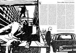 Images Dated 1st November 2011: The Great Train Robbery- train robber leaps to freedom