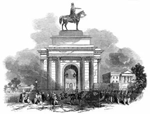 Images Dated 24th February 2012: Great Wellington Statue at Hyde Park Corner