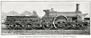 A Great Western Express Engine 1890s