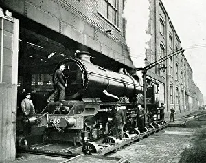 Touches Prints: Great Western Railway locomotive at Swindon Works