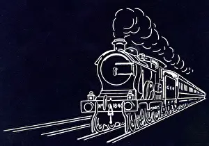 Great Western Railway, steam locomotive train Date: circa 1910