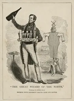 Magician Prints: Great Wizard of the North Performing his Celebrated Tricks