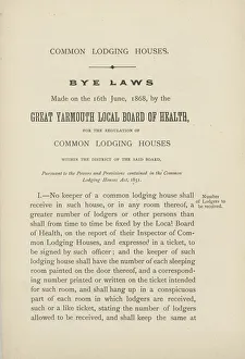 Great Yarmouth Common Lodging House Bye Laws