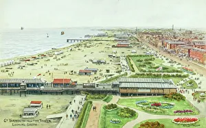 Great Yarmouth, Norfolk, looking south from Tower