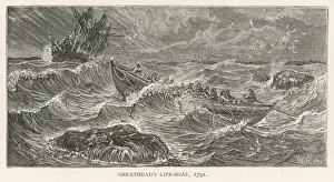 Rescues Prints: Greathead Lifeboat / Anon