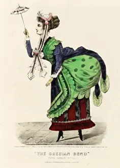 Bending Prints: The Grecian Bend, Fifth Avenue Style