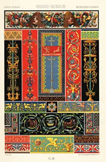 Greco-Roman mosaics and wall paintings from Pompeii