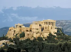 Attica Prints: GREECE. Athens. Acropolis. Parthenon, Propylaea