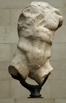 Images Dated 1st April 2008: Greece. Athens. Parthenon West Pediment. Figure of Hermes. A