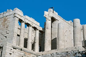 Greece. Athens. Propylaea. Monumental entrance to the sacred