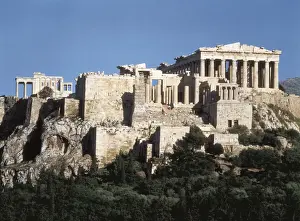 Greeks Prints: GREECE. ATTICA. Athens. Acropolis. Parthenon