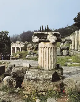 Delphi Prints: GREECE. CENTRAL GREECE. PHOCIS. Delphi. Sacred