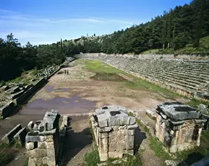 Delphi Prints: GREECE. CENTRAL GREECE. PHOCIS. Delphi. Stadium
