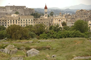 Images Dated 8th June 2007: Greece. Corfu (Kerkyra). View of the city. Ionian Islands