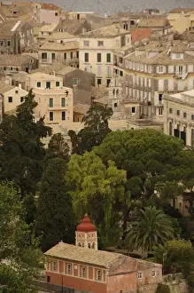 Corfu Prints: Greece. Corfu (Kerkyra). View of the city. Ionian Islands