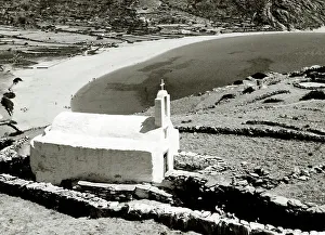 Whitewashed Prints: Greece - Cyclades Group - Small Chapel on Ios