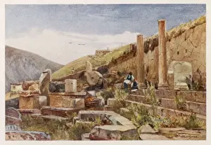 Athenians Prints: Greece / Delphi / Portico