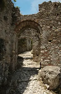 Geography Prints: Greece. Mystras. Gate of Monemvasia. 13th Century. Fortified