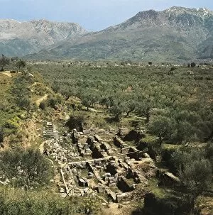 Edifice Collection: GREECE. PELOPONNESE. LACONIA. Sparta. Ruins of a