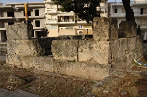 Images Dated 3rd June 2007: Greece. Peloponnese. Modern city of Sparta. Tomb of Leonidas