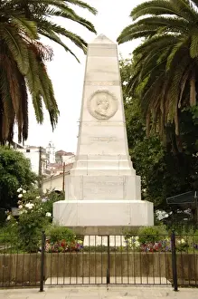 Peloponnese Prints: Greece. Peloponnese. Pylos. Memorial of Greek War of Indepe