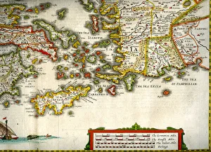 Rhodes Prints: Part of Greece Showing, Athens, Crete and Rhodes