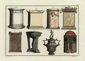 Altars Gallery: Greek altars, tripod, urn and tomb