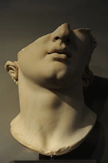 Greek art. Asia Minor. Colossal head of a youth. Pergamon. M