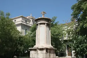 Theater Prints: Greek Art. Choragic monument of Lysicrates. Athens. Greece