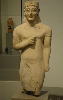 Altes Gallery: Greek Art. Cyprus. Kouros. It comes from Dali. 6th century B