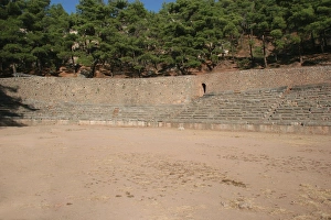 Images Dated 26th August 2005: Greek Art. Delphi. View of Stadium, used for the Pythian Gam