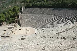 Greek Art. Epidaurus Theater. Peloponnese. Greece